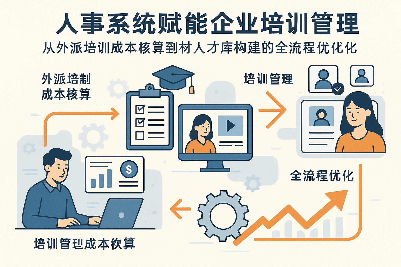 人事系统赋能企业培训管理：从外派培训成本核算到人才库构建的全流程优化