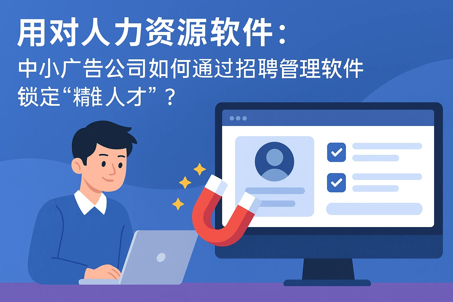 用对人力资源软件：中小广告公司如何通过招聘管理软件锁定“精准人才”？