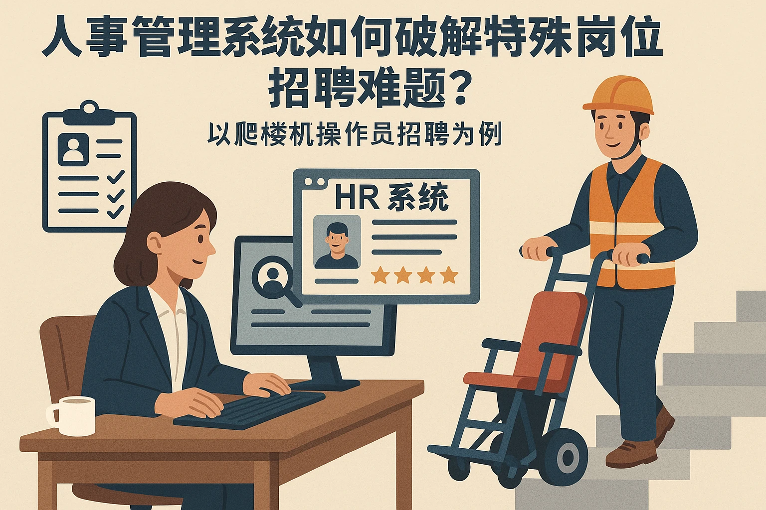 人事管理系统如何破解特殊岗位招聘难题？以爬楼机操作员招聘为例