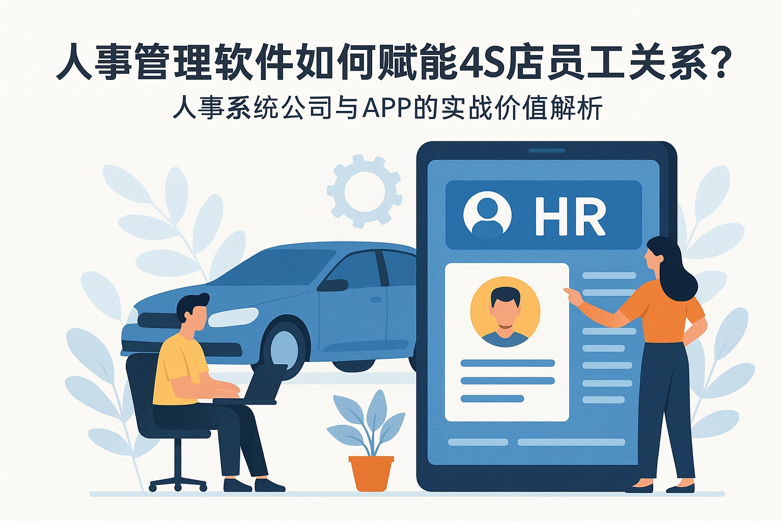 人事管理软件如何赋能4S店员工关系？人事系统公司与APP的实战价值解析