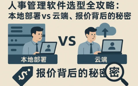 人事管理软件选型全攻略：本地部署vs云端，报价背后的秘密