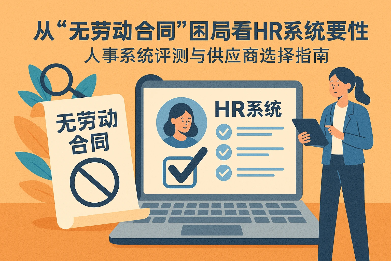 从“无劳动合同”困局看HR系统的必要性：人事系统评测与供应商选择指南