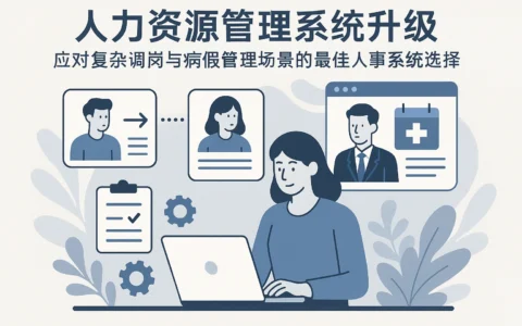 人力资源管理系统升级：应对复杂调岗与病假管理场景的最佳人事系统选择