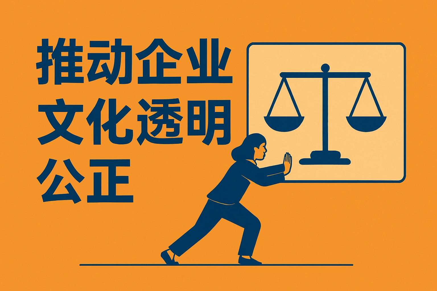 推动企业文化透明公正