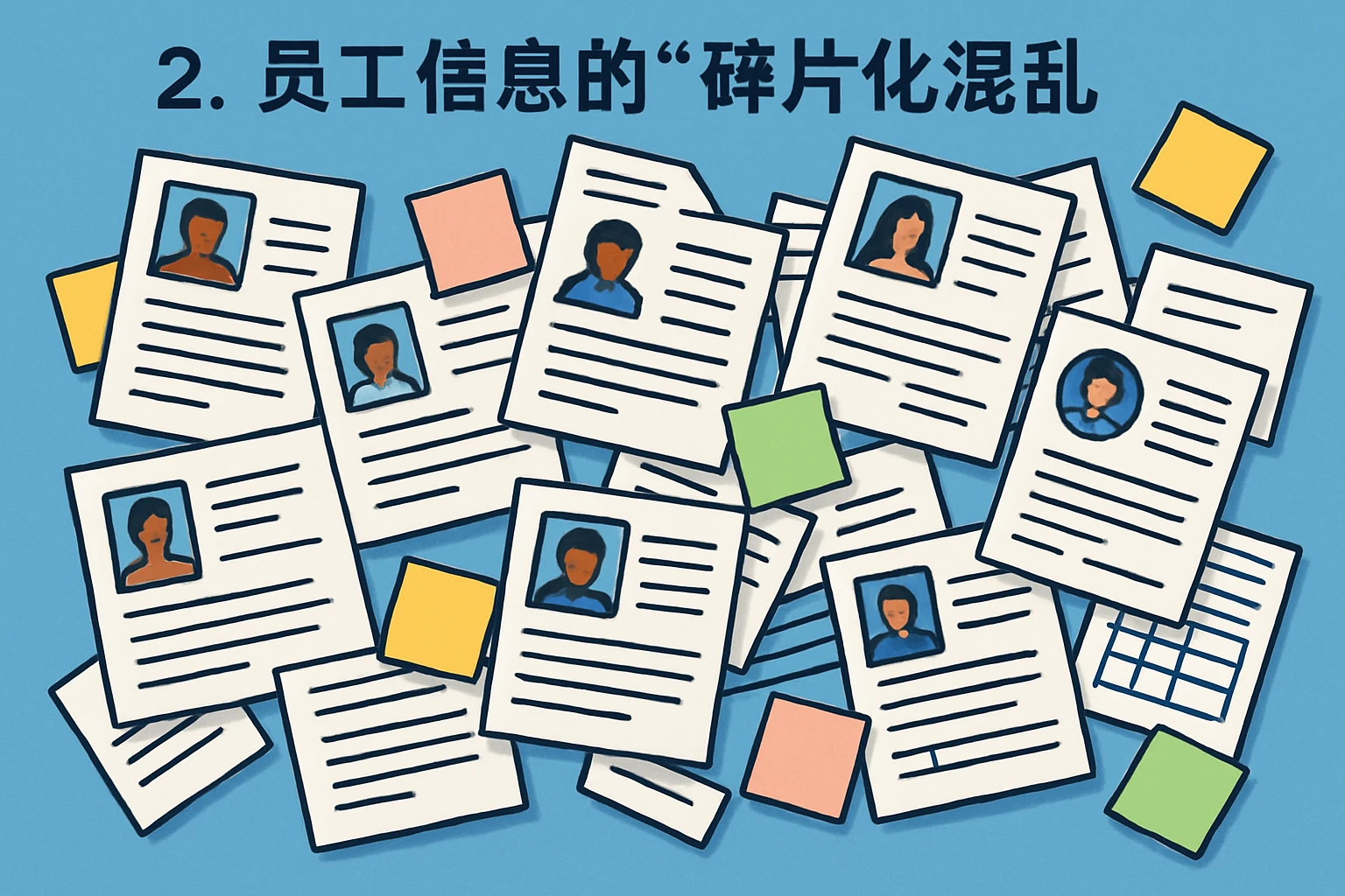 2. 员工信息的“碎片化混乱”