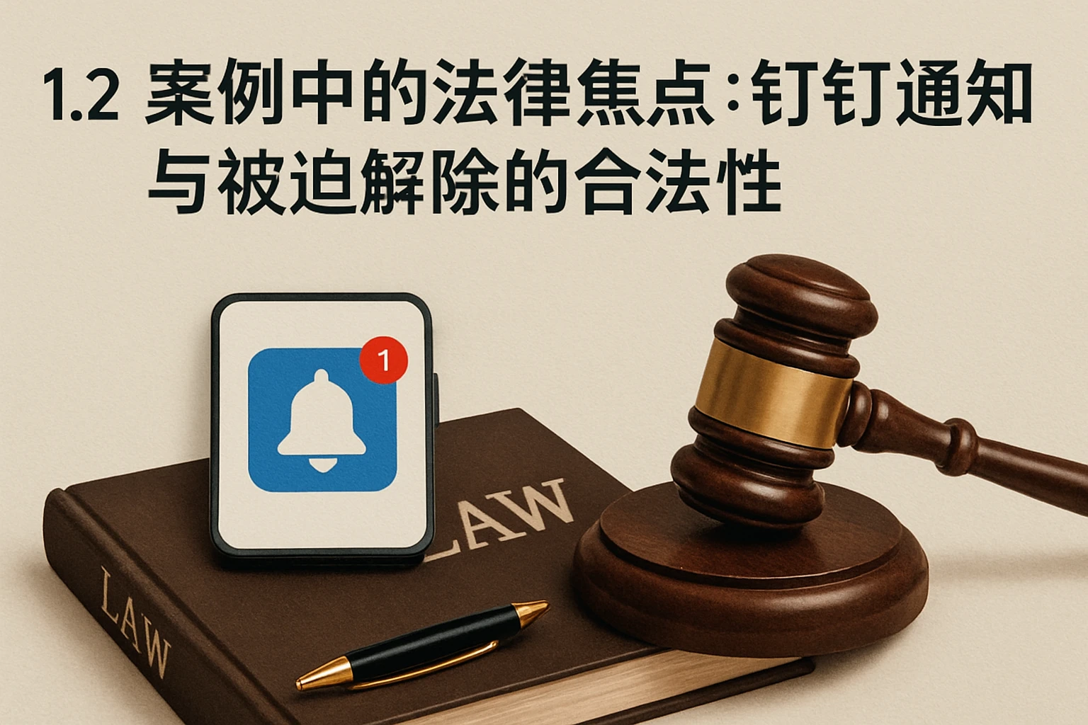 1.2 案例中的法律焦点：钉钉通知与被迫解除的合法性