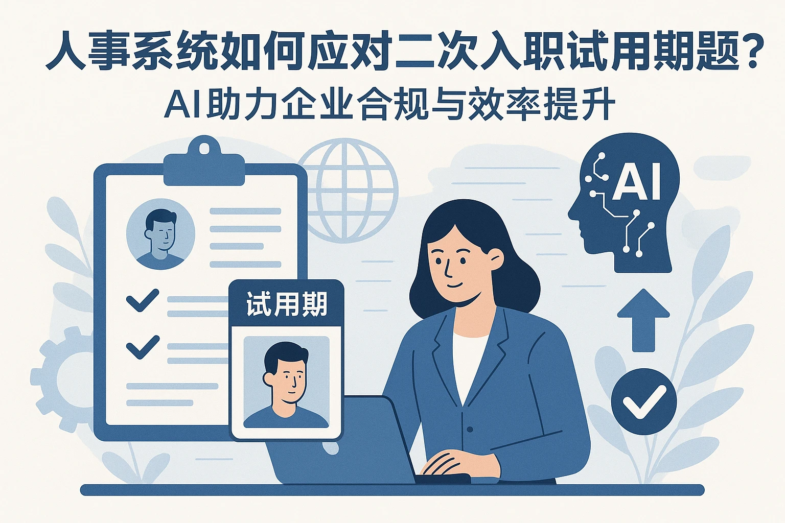 人事系统如何应对二次入职试用期问题？AI助力企业合规与效率提升