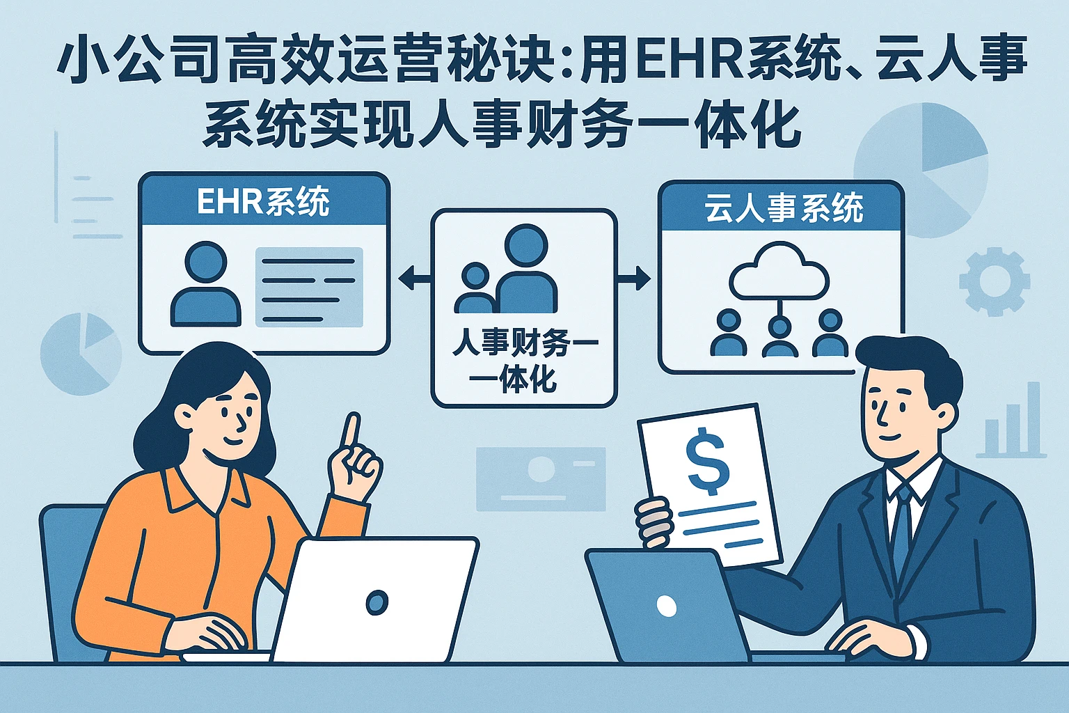 小公司高效运营秘诀：用ehr系统、云人事系统实现人事财务一体化