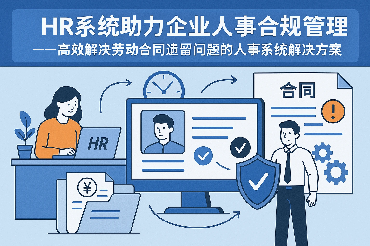 HR系统助力企业人事合规管理——高效解决劳动合同遗留问题的人事系统解决方案