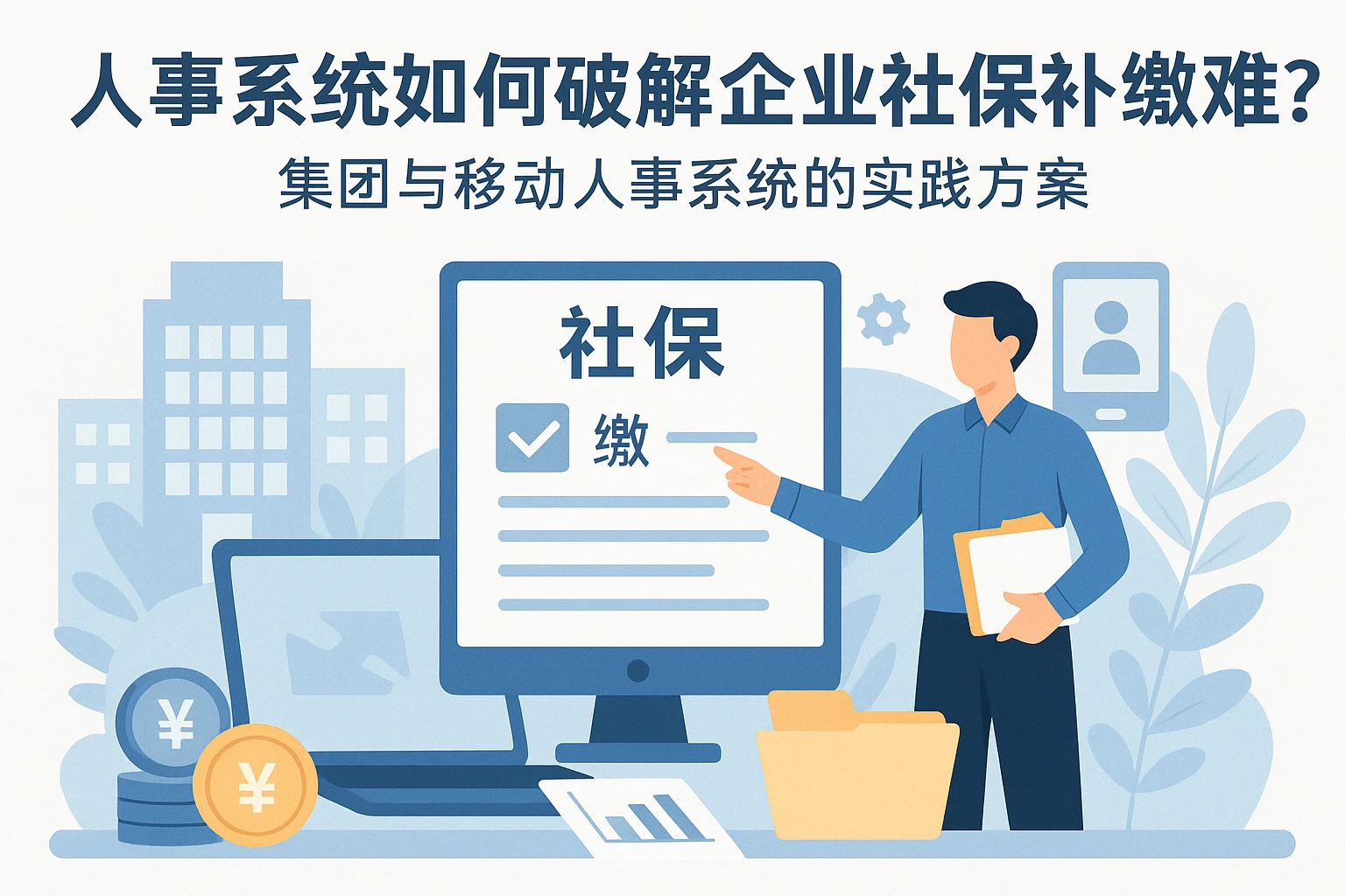 人事系统如何破解企业社保补缴难题？集团与移动人事系统的实践方案