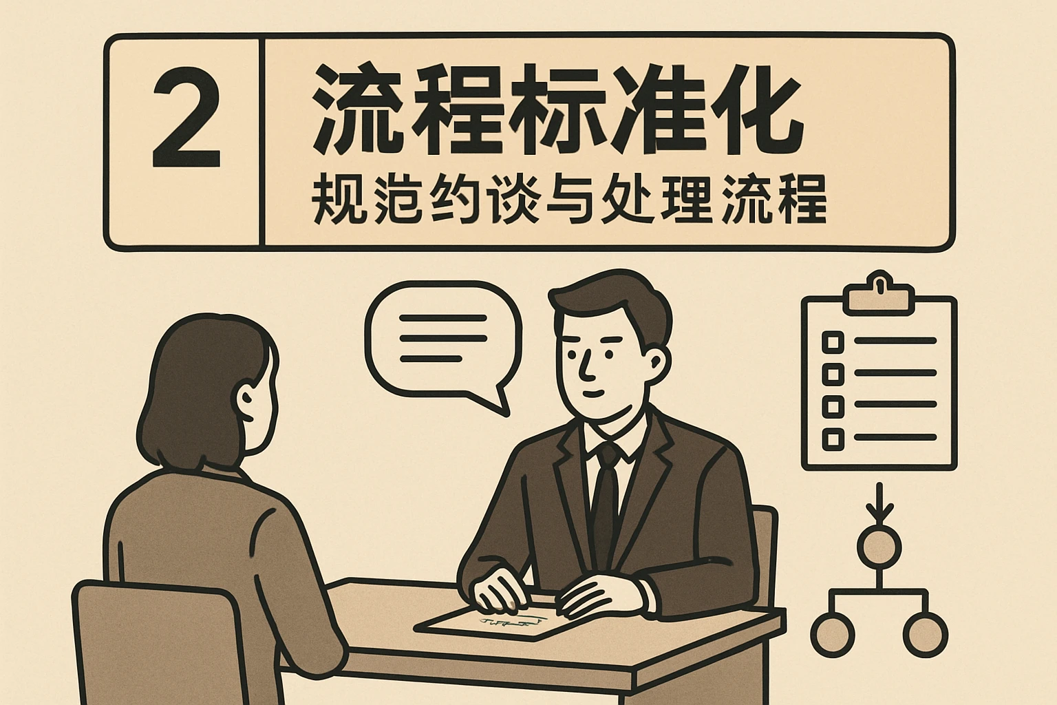 2. 流程标准化：规范约谈与处理流程