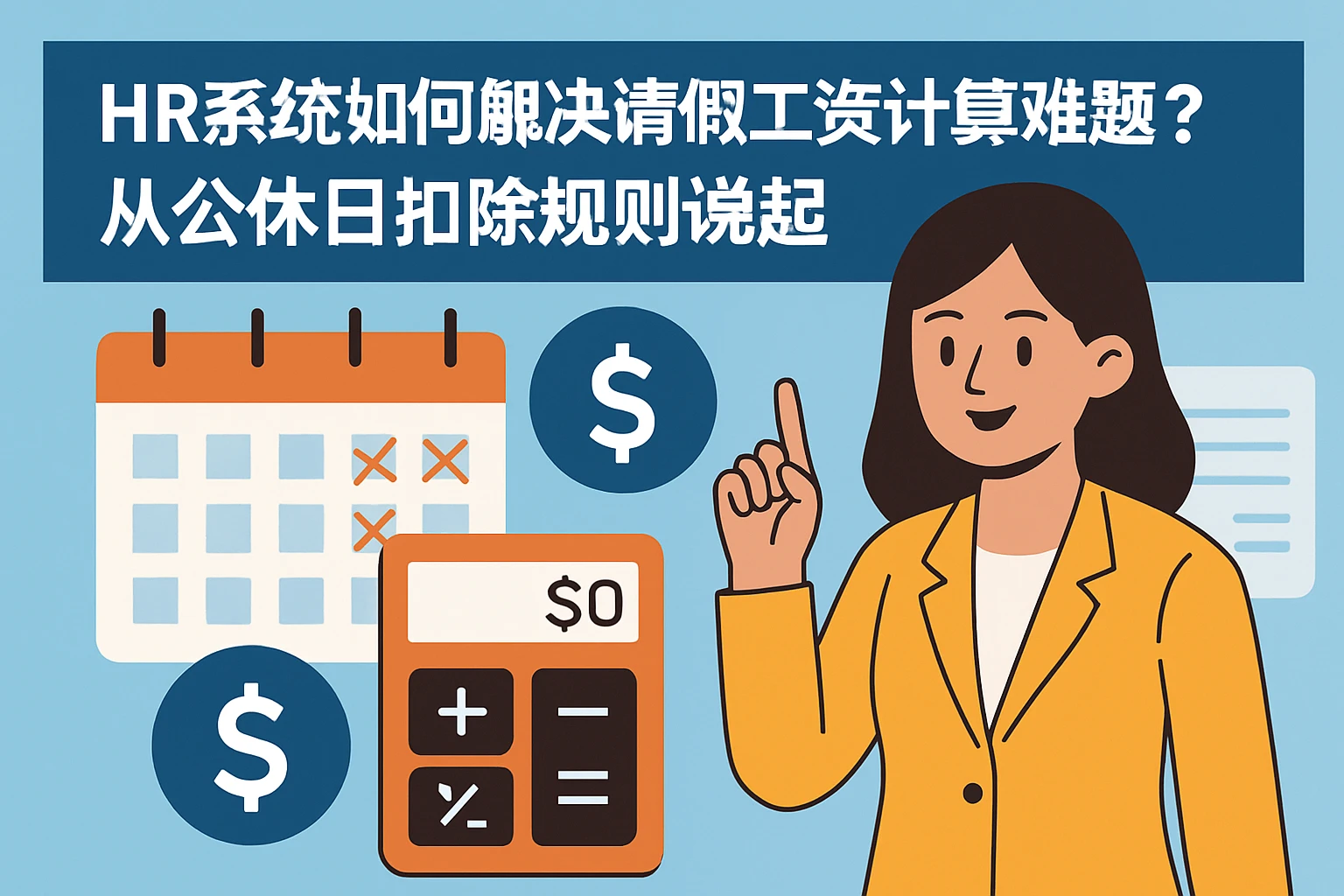 HR系统如何解决请假工资计算难题？从公休日扣除规则说起