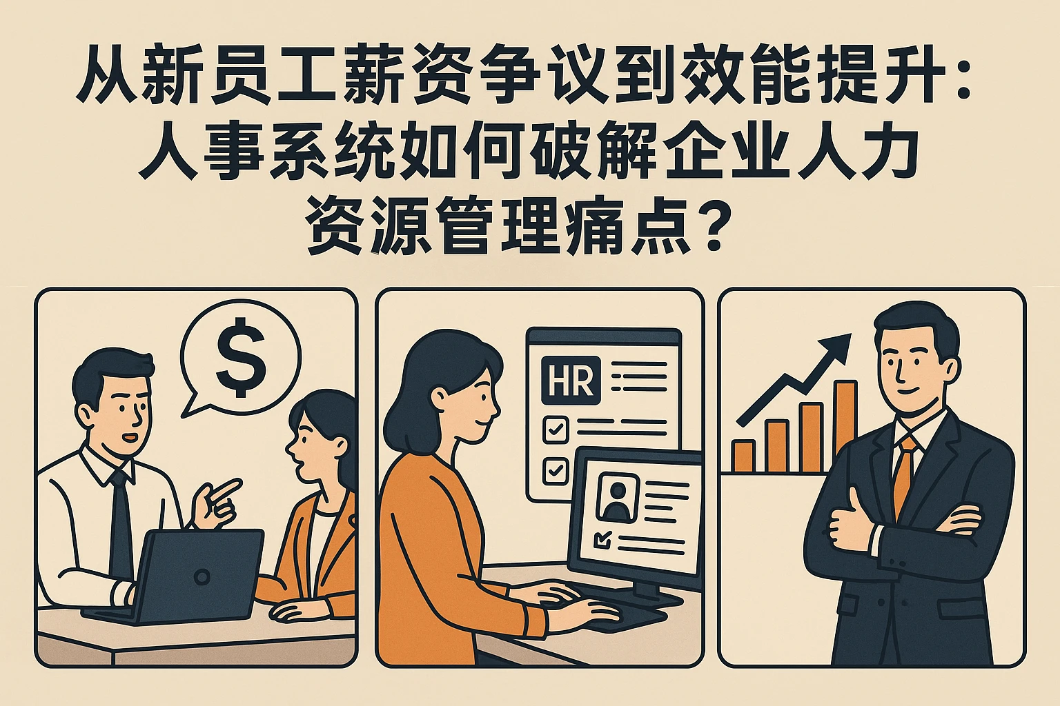 从新员工薪资争议到效能提升：人事系统如何破解企业人力资源管理痛点？