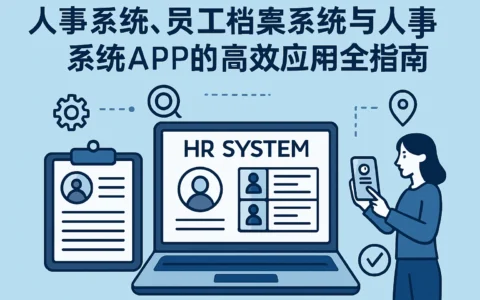 人事系统、员工档案系统与人事系统APP的高效应用全指南