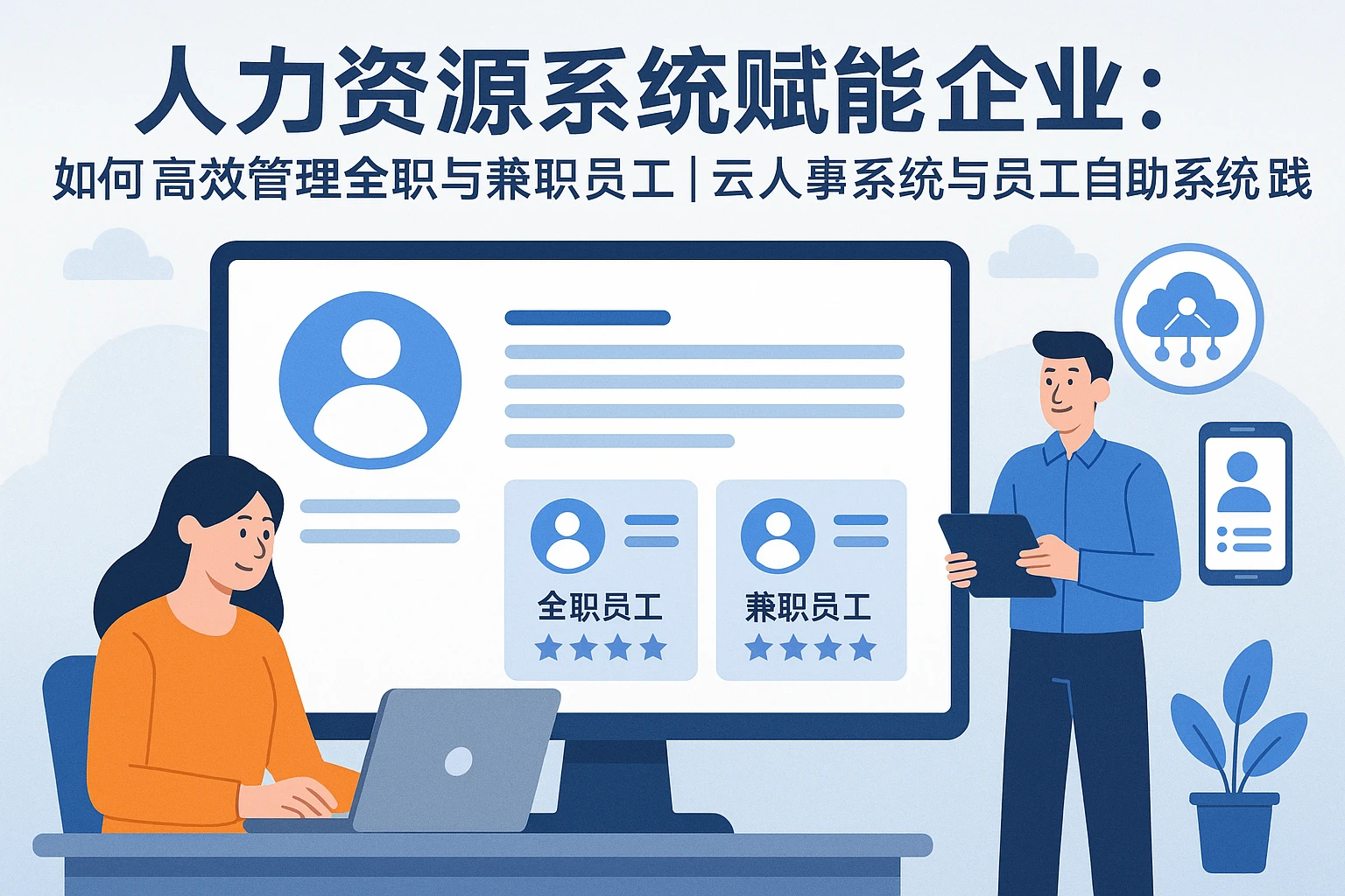 人力资源系统赋能企业：如何高效管理全职与兼职员工 ｜ 云人事系统与员工自助系统实践