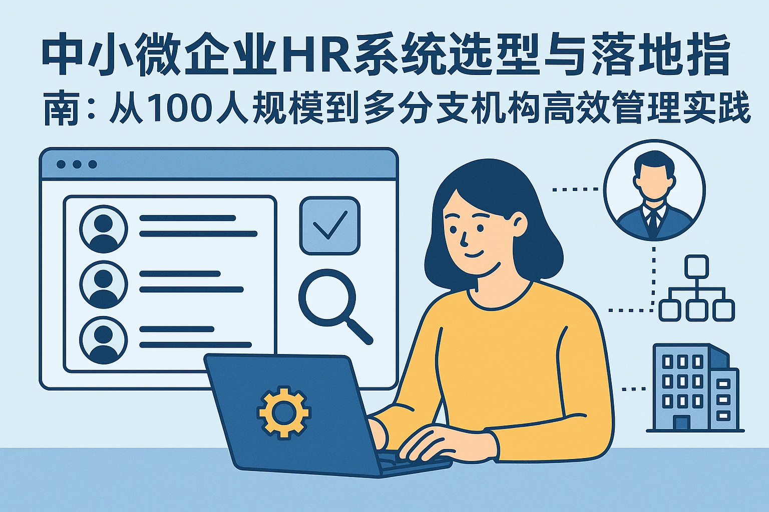 中小微企业HR系统选型与落地指南：从100人规模到多分支机构的高效管理实践