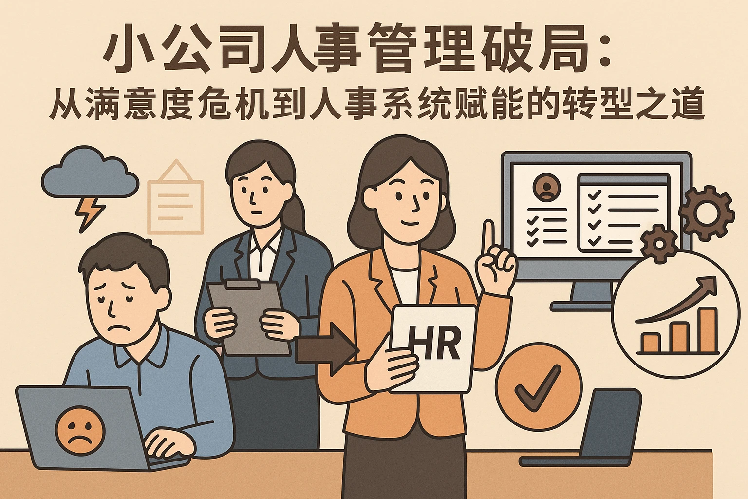 小公司人事管理破局：从满意度危机到人事系统赋能的转型之道