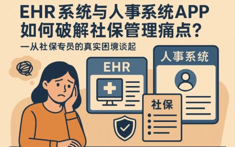 EHR系统与人事系统APP如何破解社保管理痛点？——从社保专员的真实困境谈起