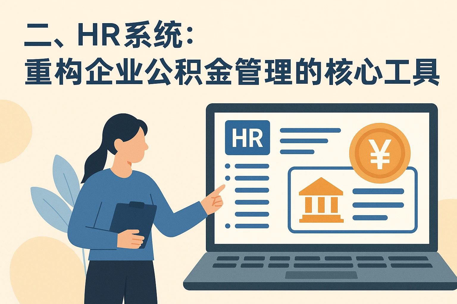 二、HR系统：重构企业公积金管理的核心工具