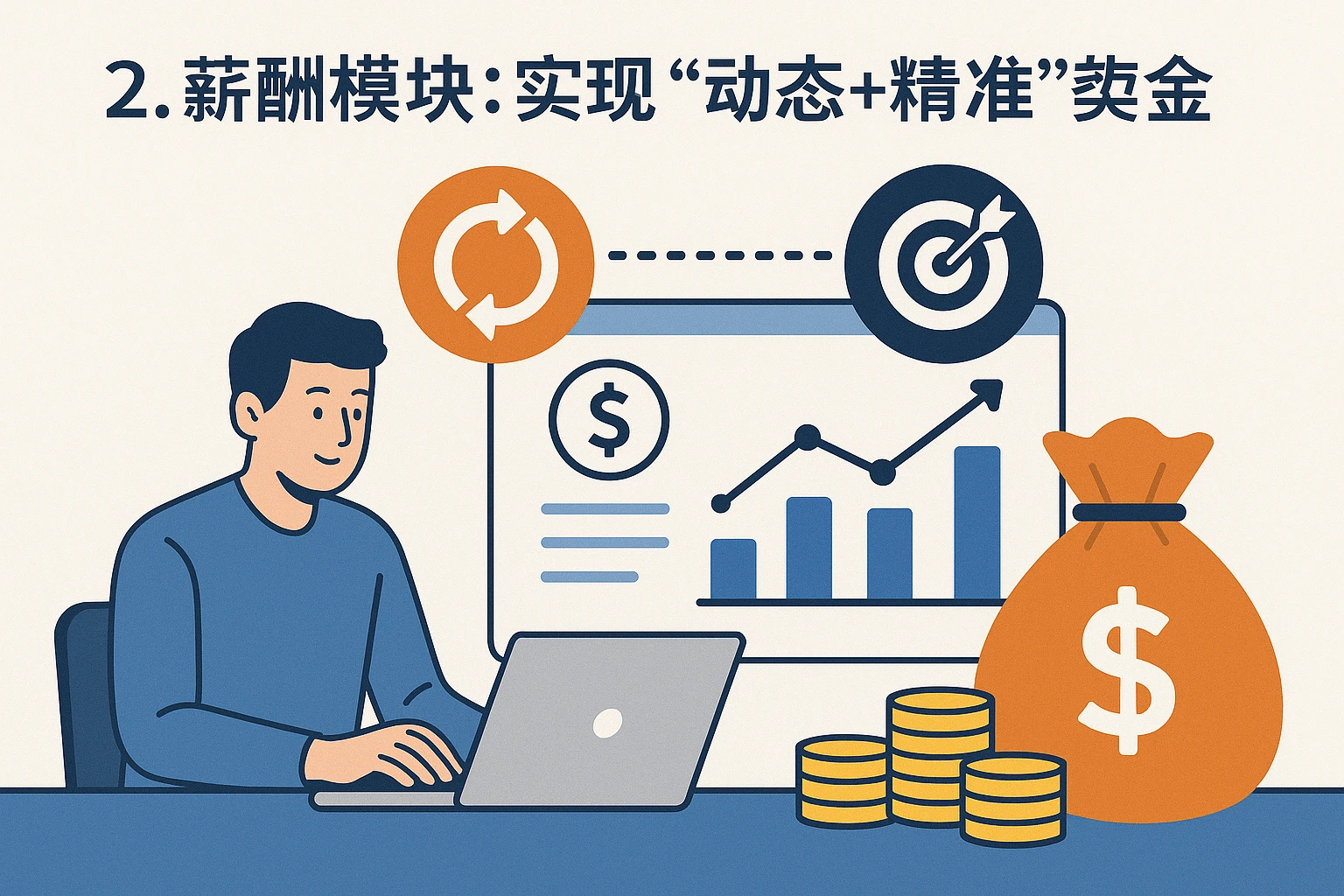 2. 薪酬模块：实现“动态+精准”的奖金核算