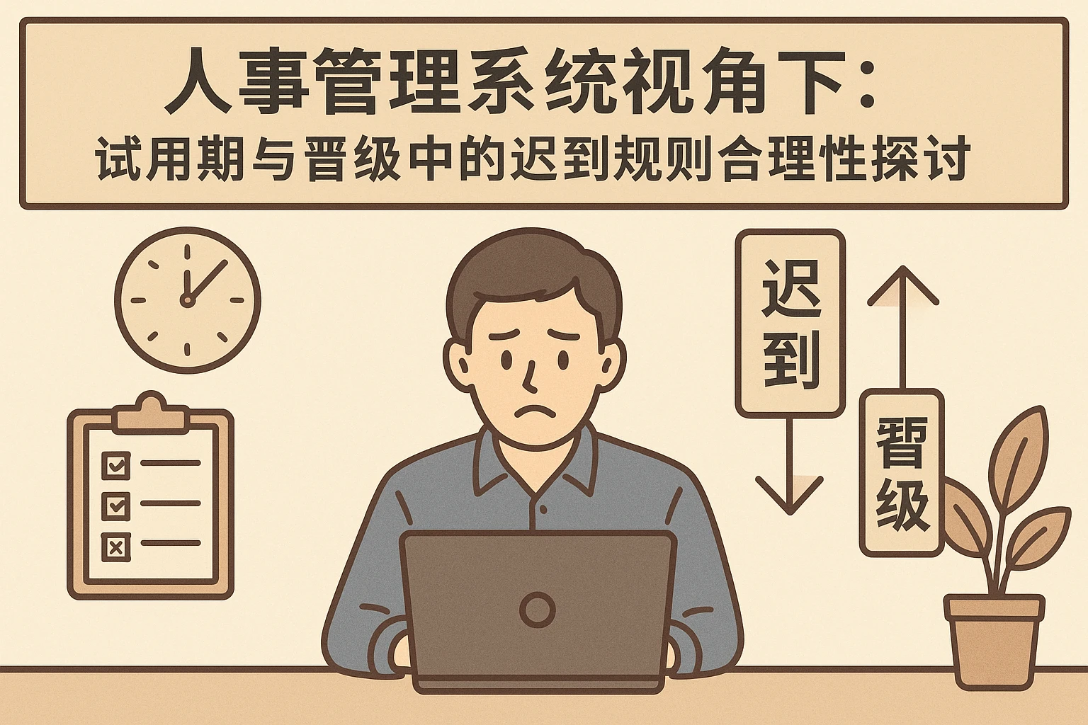 人事管理系统视角下：试用期与晋级中的迟到规则合理性探讨