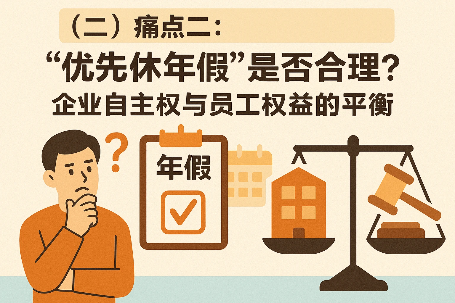 （二）痛点二：“优先休年假”是否合理？企业自主权与员工权益的平衡