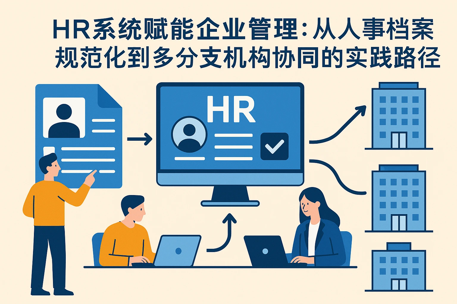 HR系统赋能企业管理：从人事档案规范化到多分支机构协同的实践路径