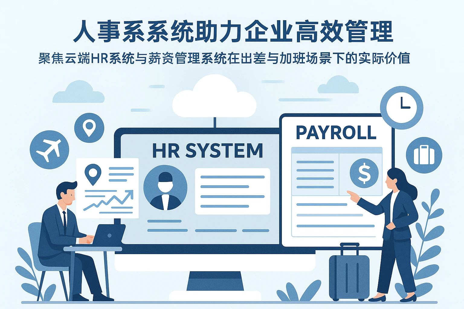 人事系统助力企业高效管理：聚焦云端HR系统与薪资管理系统在出差与加班场景下的实际价值