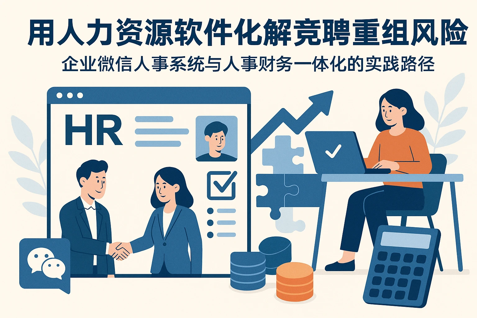 用人力资源软件化解竞聘重组风险：企业微信人事系统与人事财务一体化的实践路径