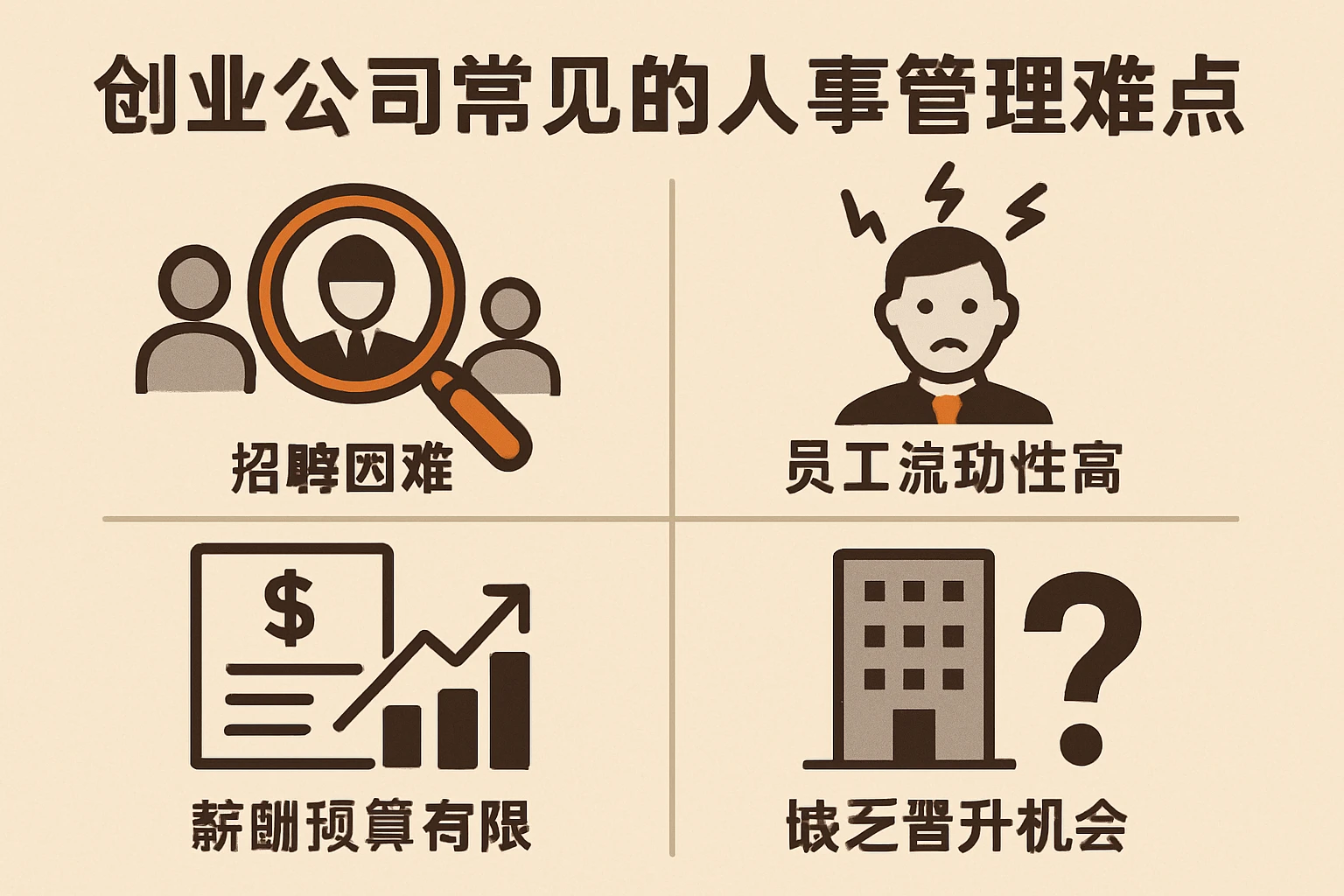 创业公司常见的人事管理难点
