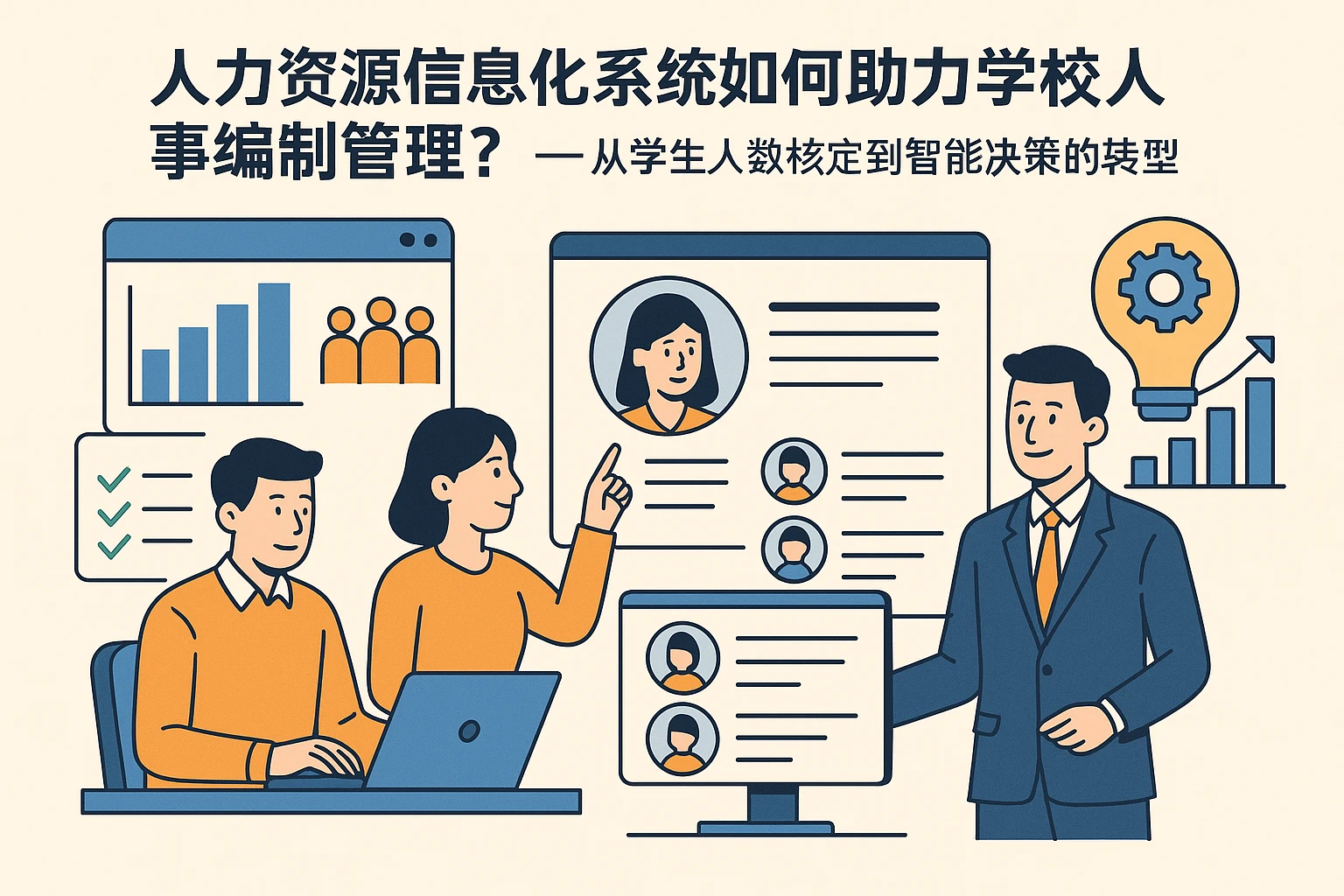 人力资源信息化系统如何助力学校人事编制管理？——从学生人数核定到智能决策的转型