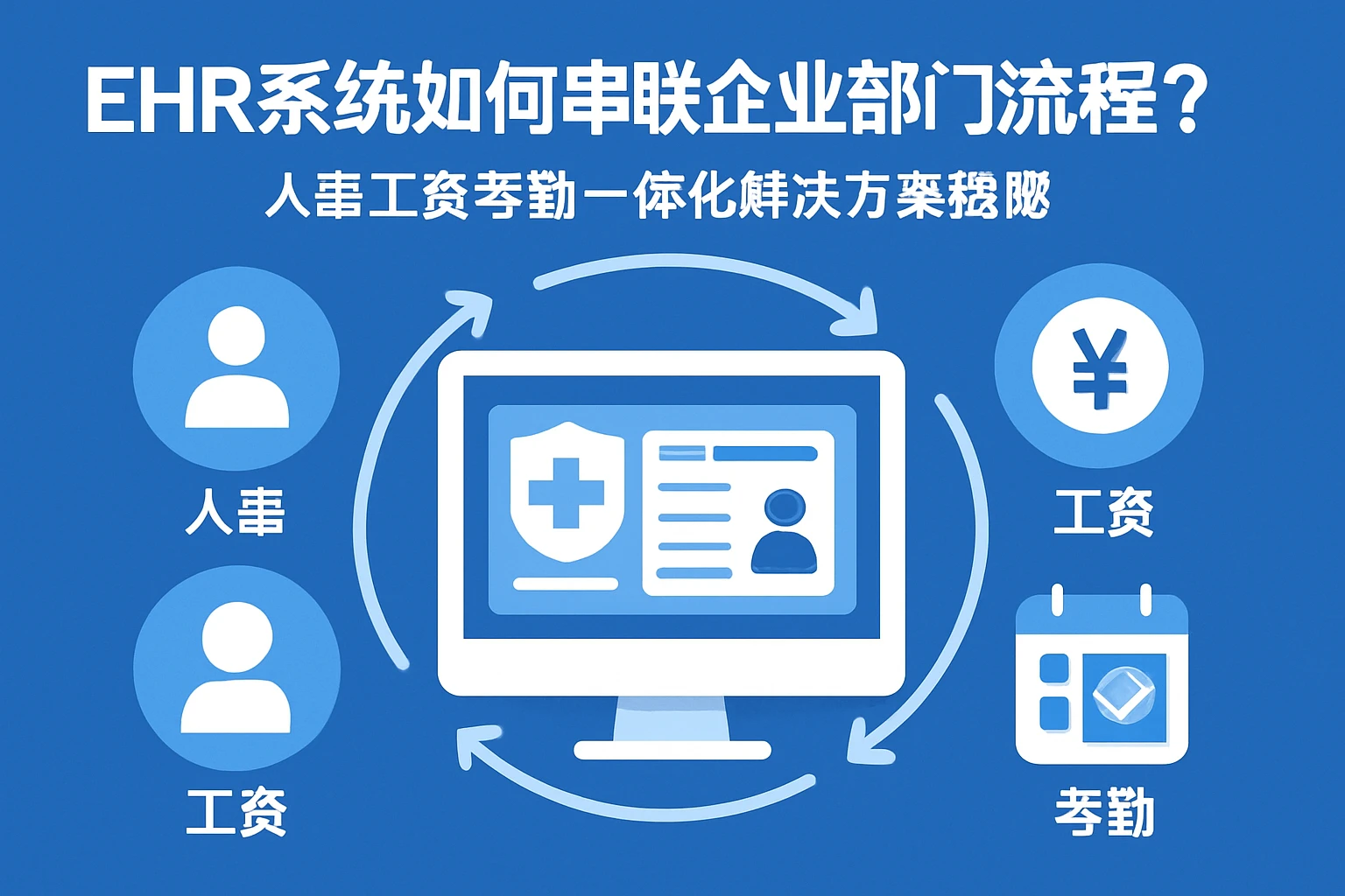 EHR系统如何串联企业部门流程？人事工资考勤一体化解决方案揭秘
