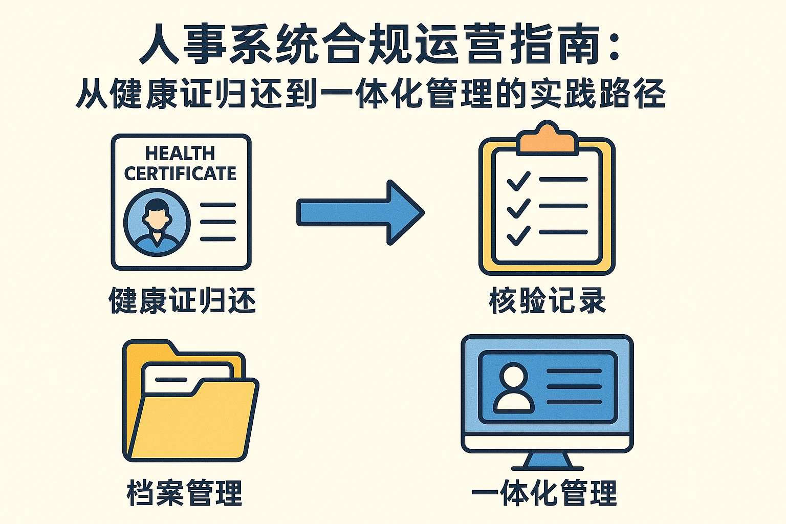 人事系统合规运营指南：从健康证归还到一体化管理的实践路径