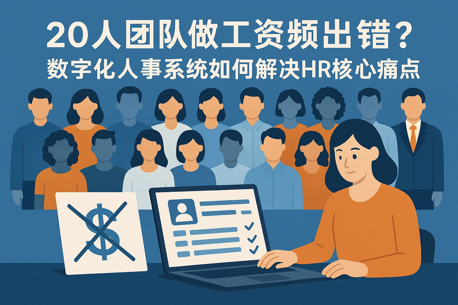 20人团队做工资频出错？数字化人事系统如何解决HR核心痛点