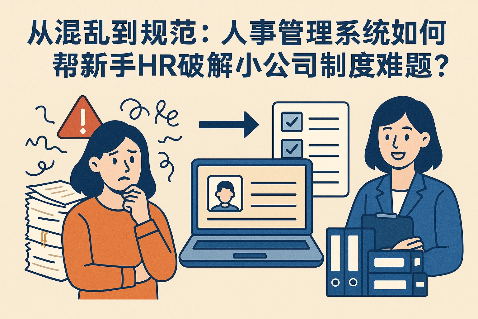从混乱到规范：人事管理系统如何帮新手HR破解小公司制度难题？