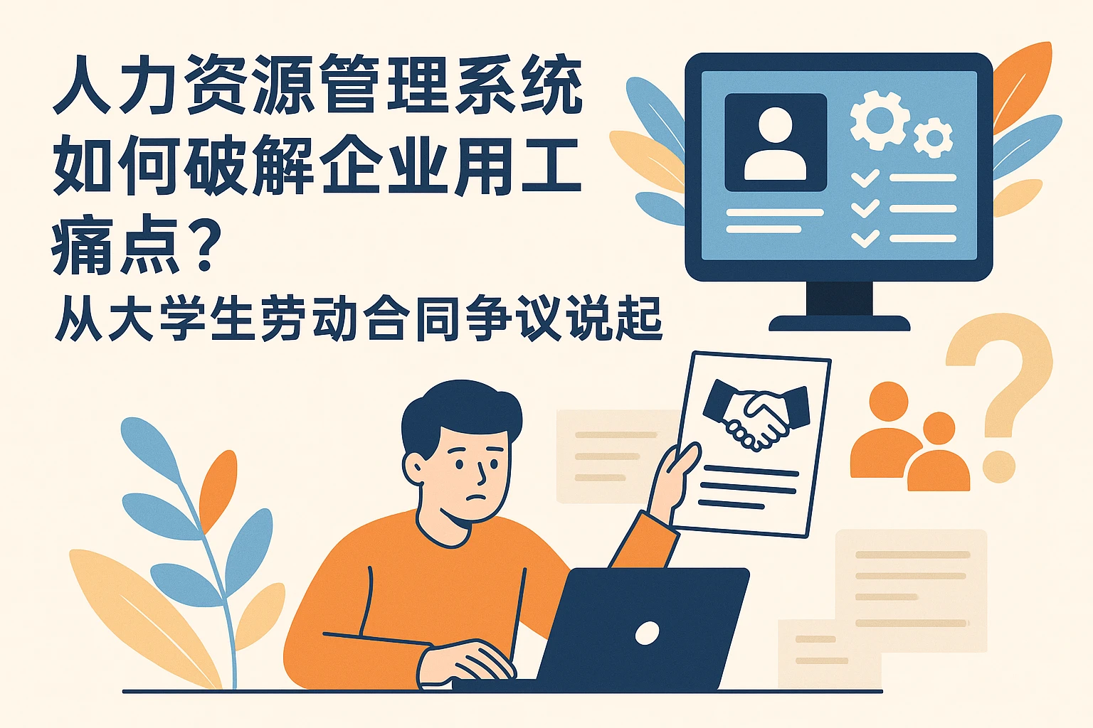人力资源管理系统如何破解企业用工痛点？从大学生劳动合同争议说起