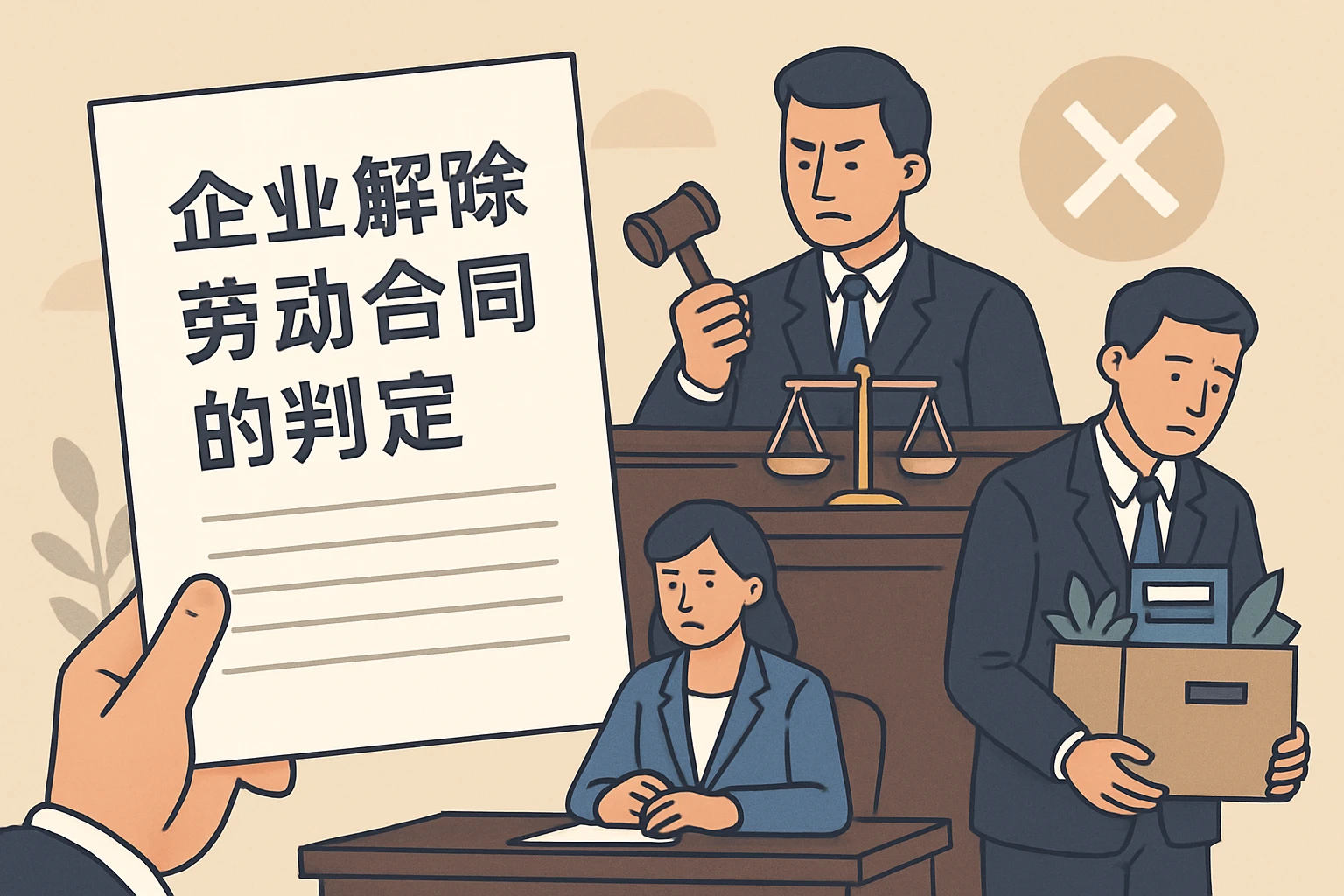 企业解除劳动合同的判定