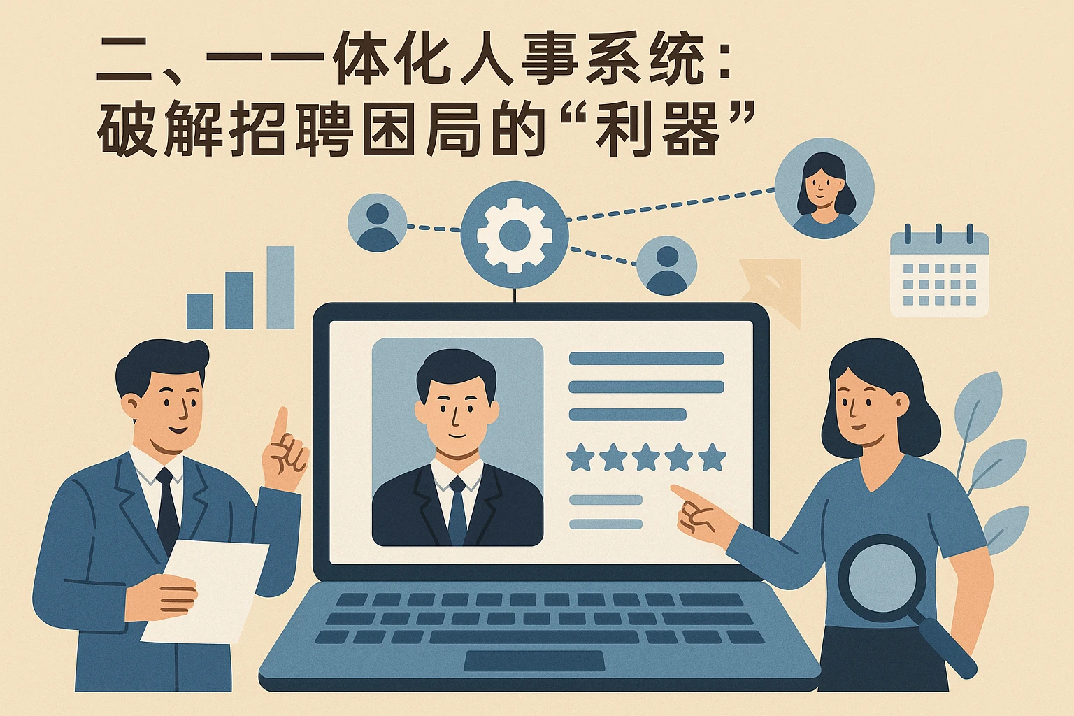 二、一体化人事系统：破解招聘困局的“利器”