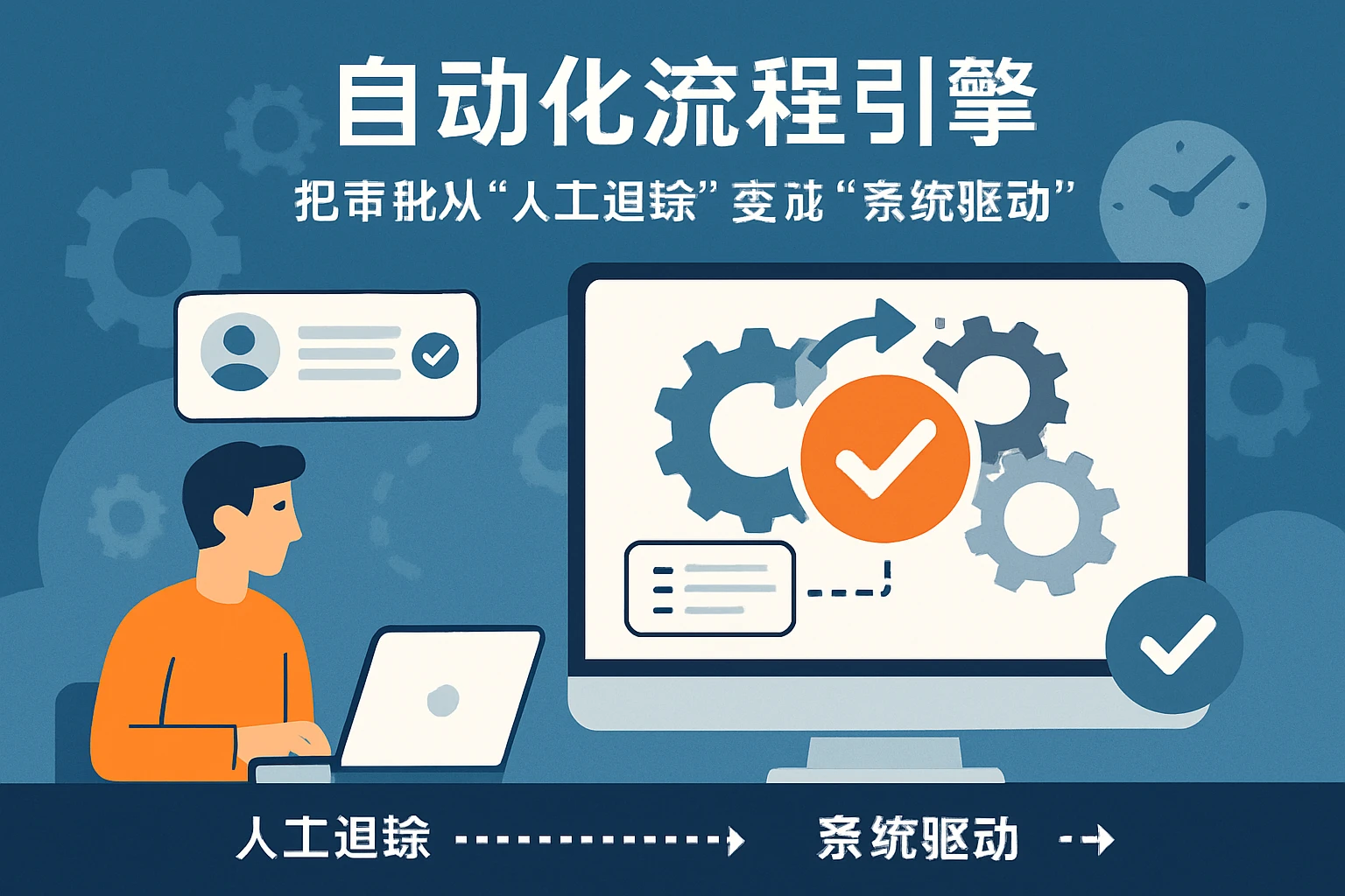 2. 自动化流程引擎：把审批从“人工追踪”变成“系统驱动”