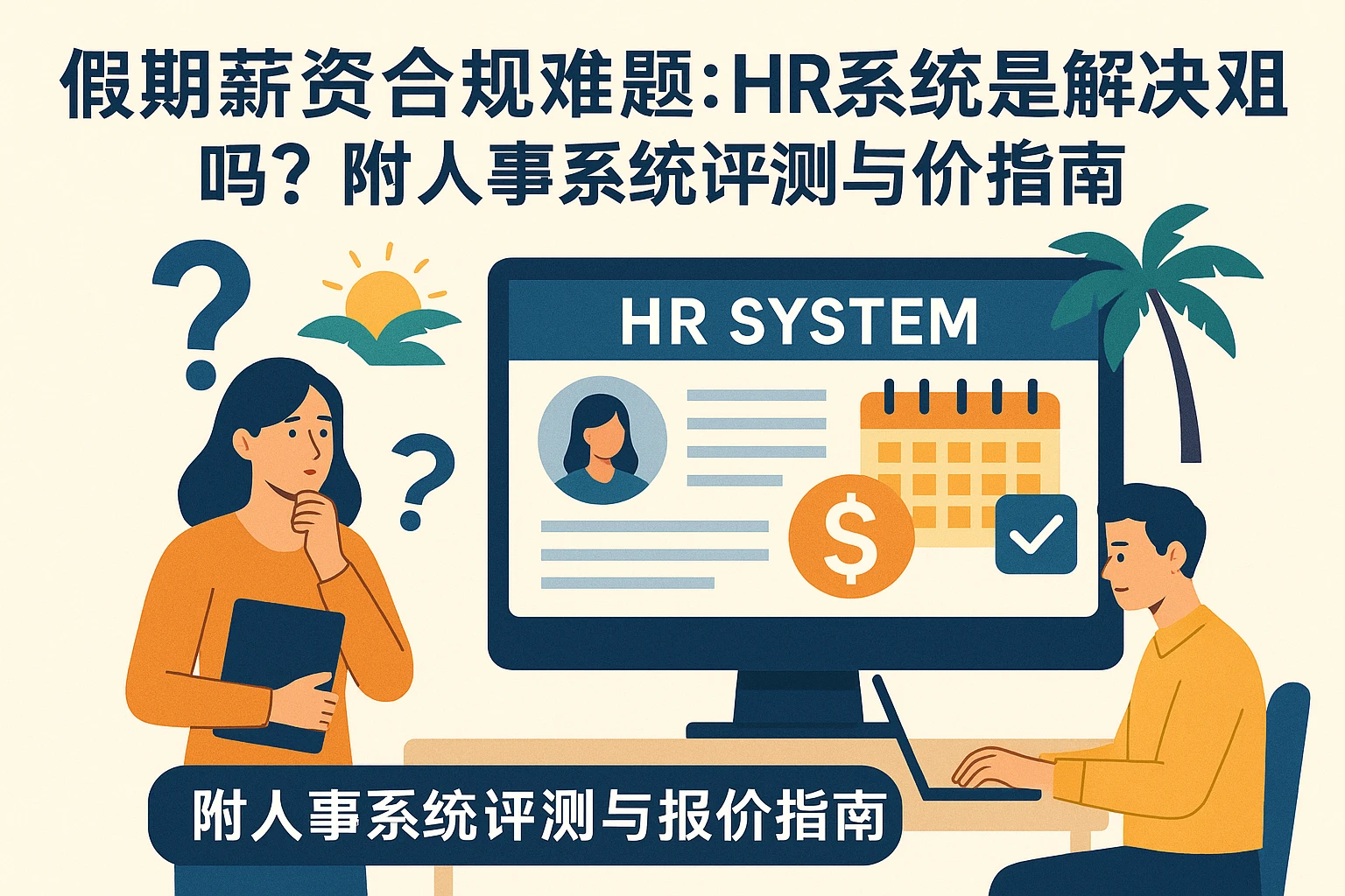 假期薪资合规难题：HR系统是解决关键吗？附人事系统评测与报价指南