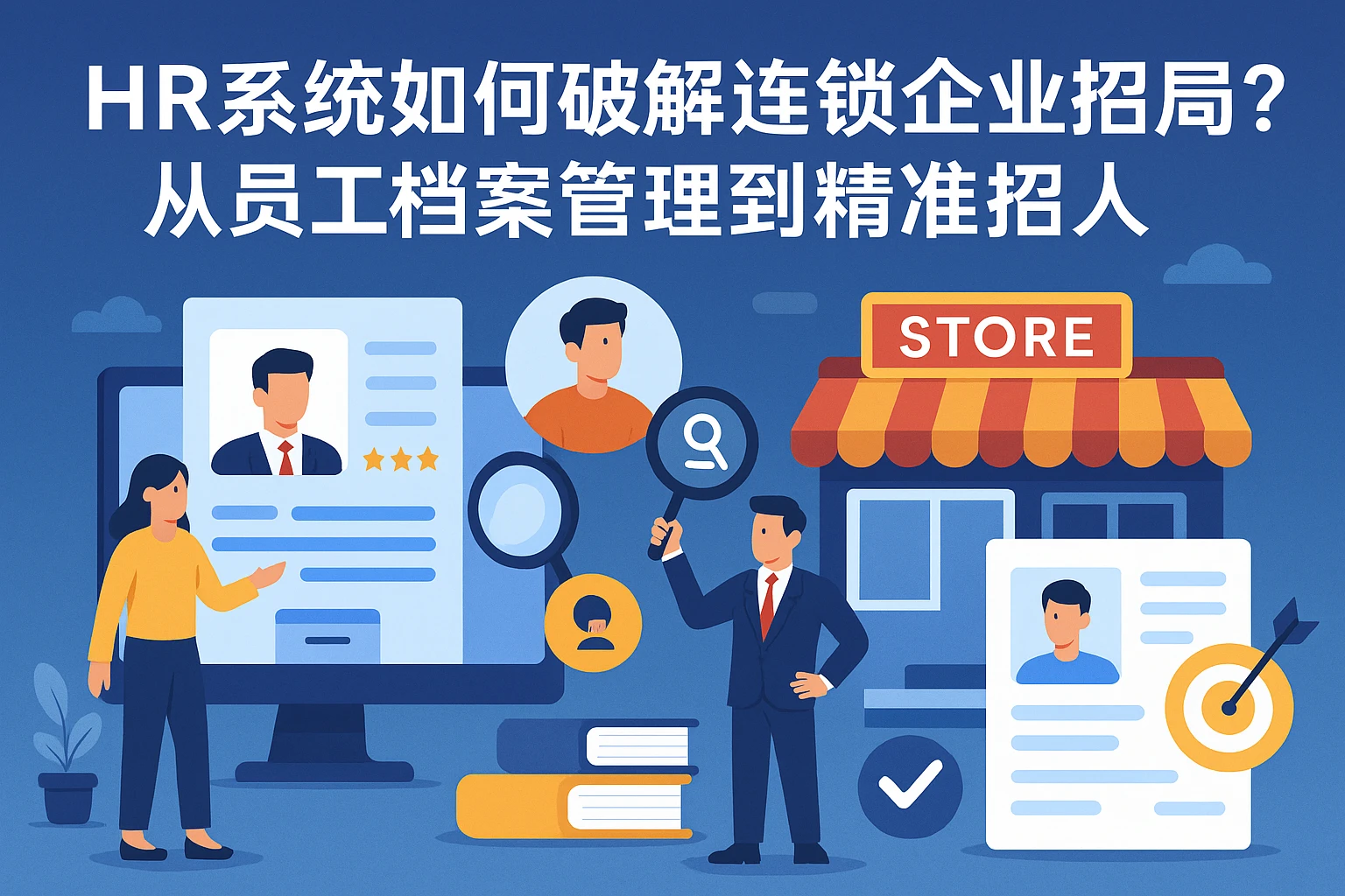 HR系统如何破解连锁企业招聘困局？从员工档案管理到精准招人