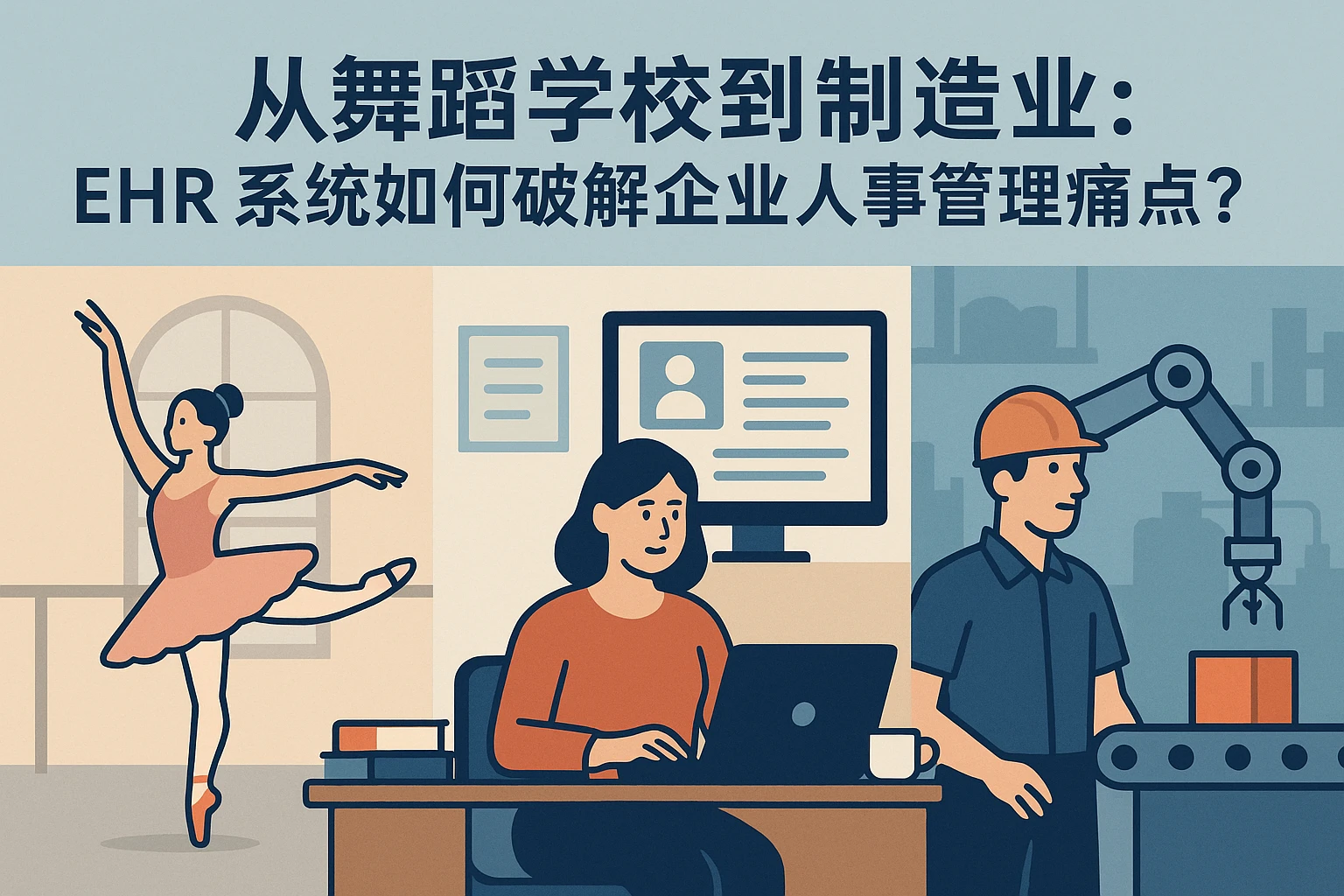 从舞蹈学校到制造业：EHR系统如何破解企业人事管理痛点？
