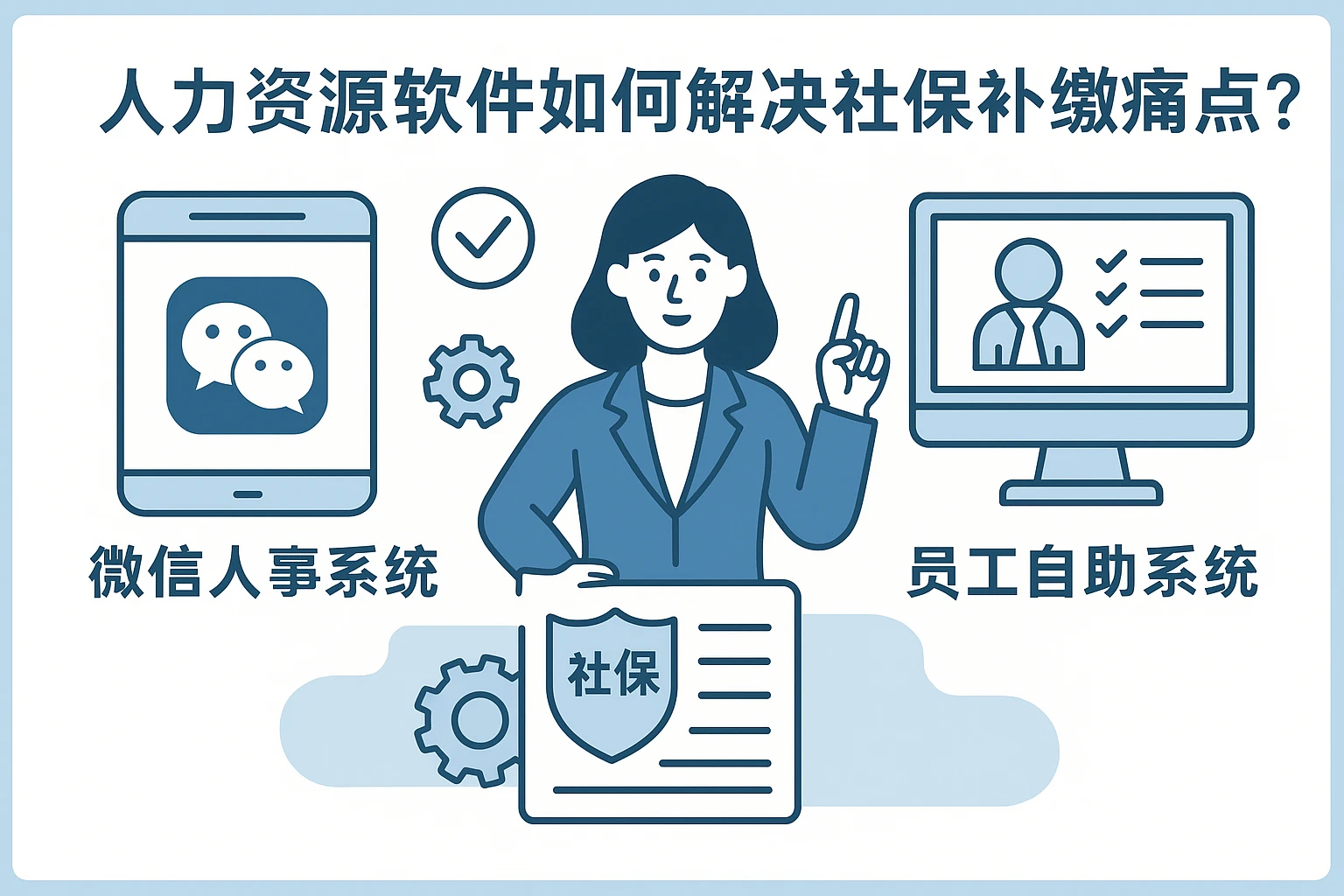 人力资源软件如何解决社保补缴痛点？微信人事系统与员工自助系统的实践方案