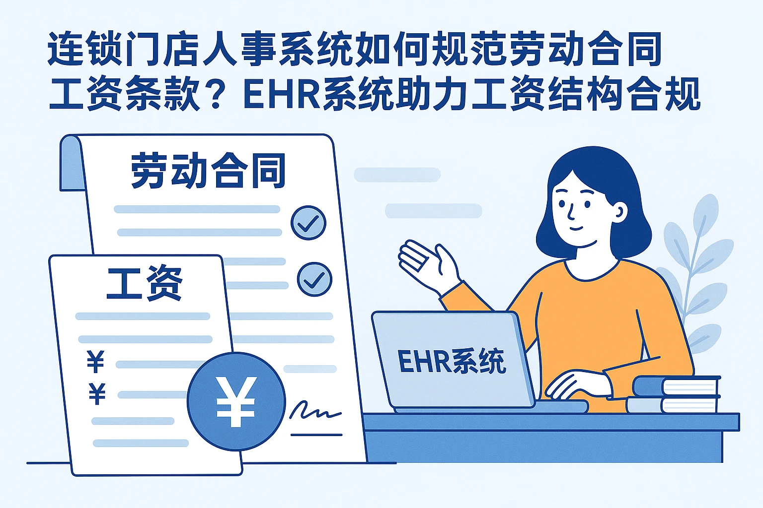 连锁门店人事系统如何规范劳动合同工资条款？EHR系统助力工资结构合规