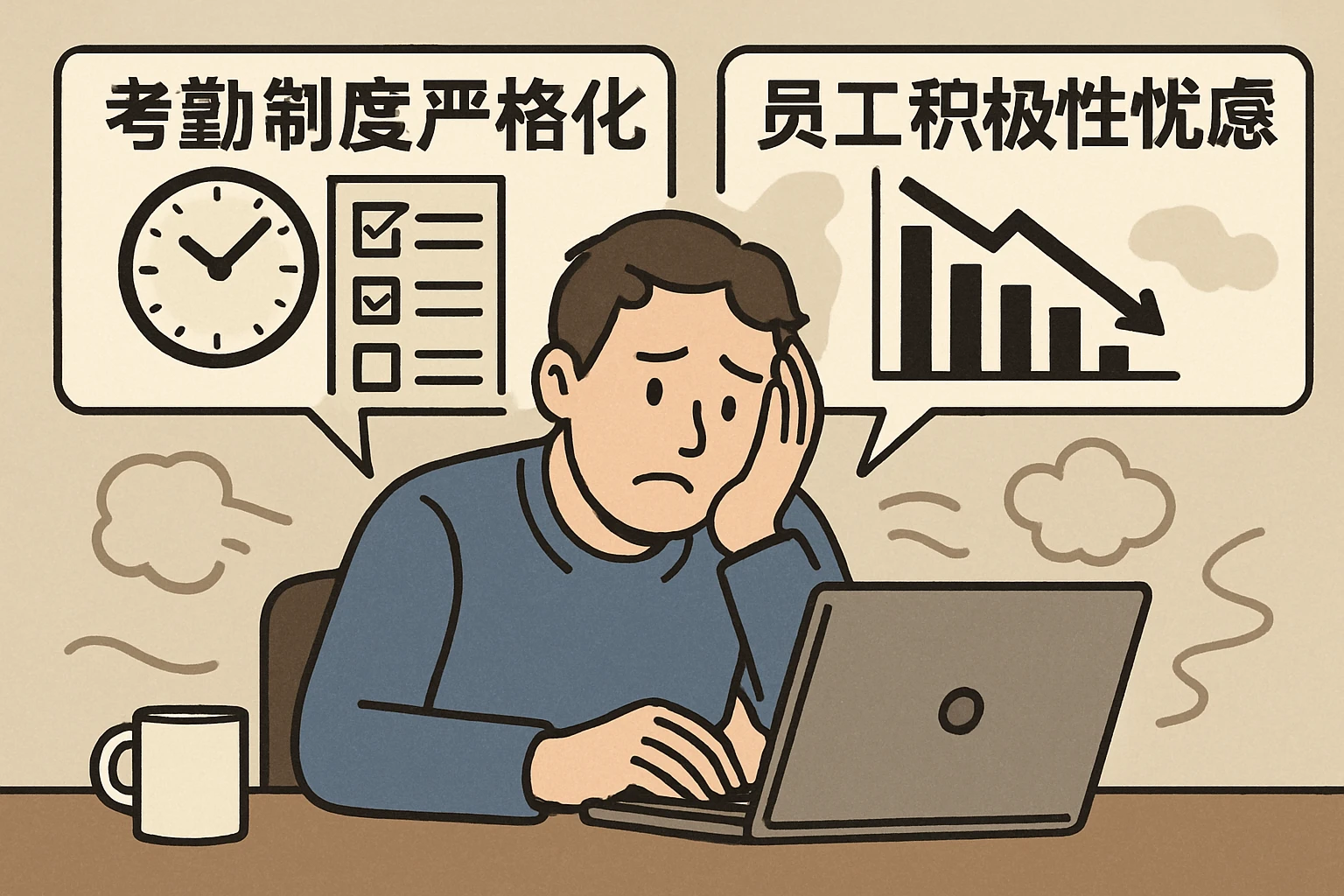 考勤制度严格化的困惑与员工积极性忧虑