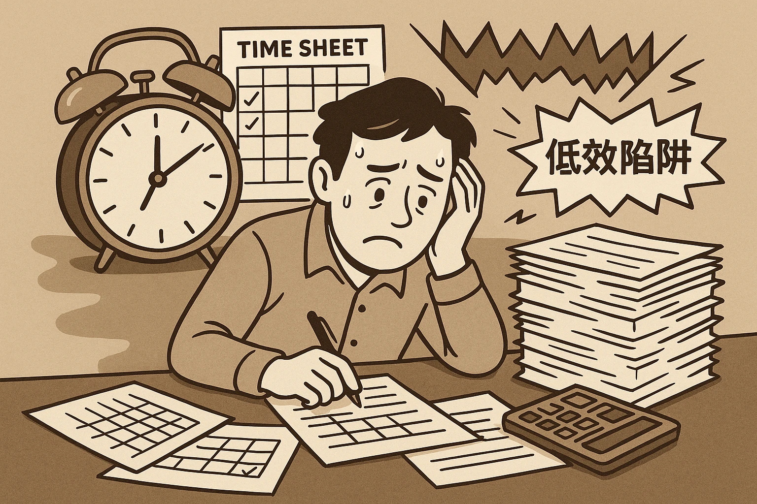 2. 传统工时管理的“低效陷阱”：手工统计的痛点