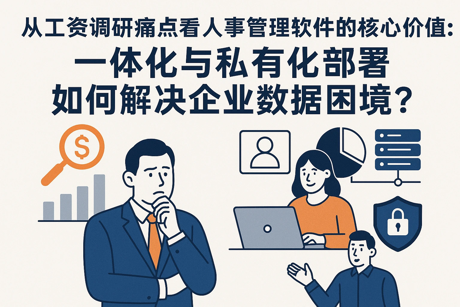 从工资调研痛点看人事管理软件的核心价值：一体化与私有化部署如何解决企业数据困境？