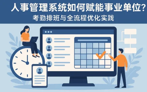 人事管理系统如何赋能事业单位？考勤排班与全流程优化实践