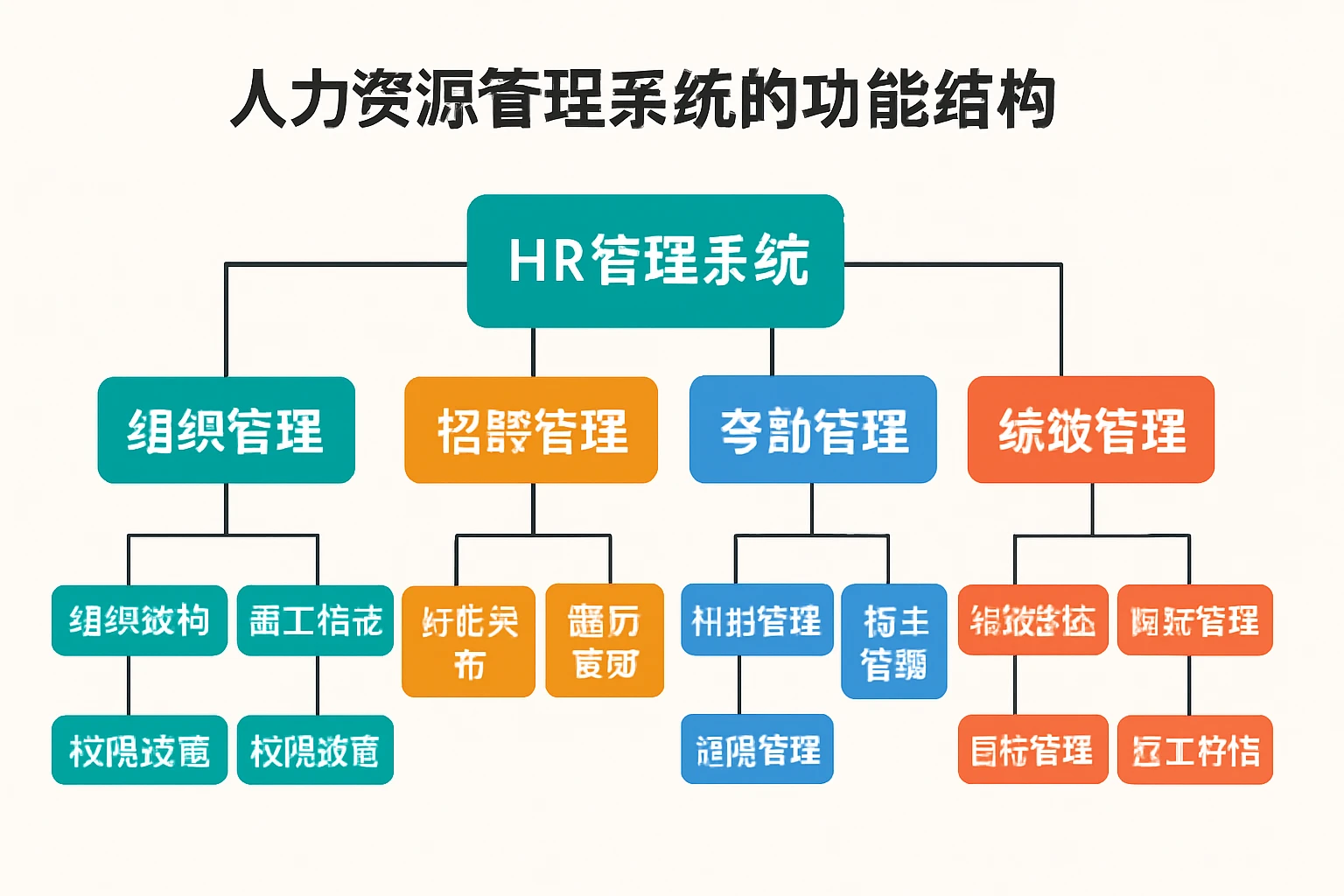 人力资源管理系统的功能结构