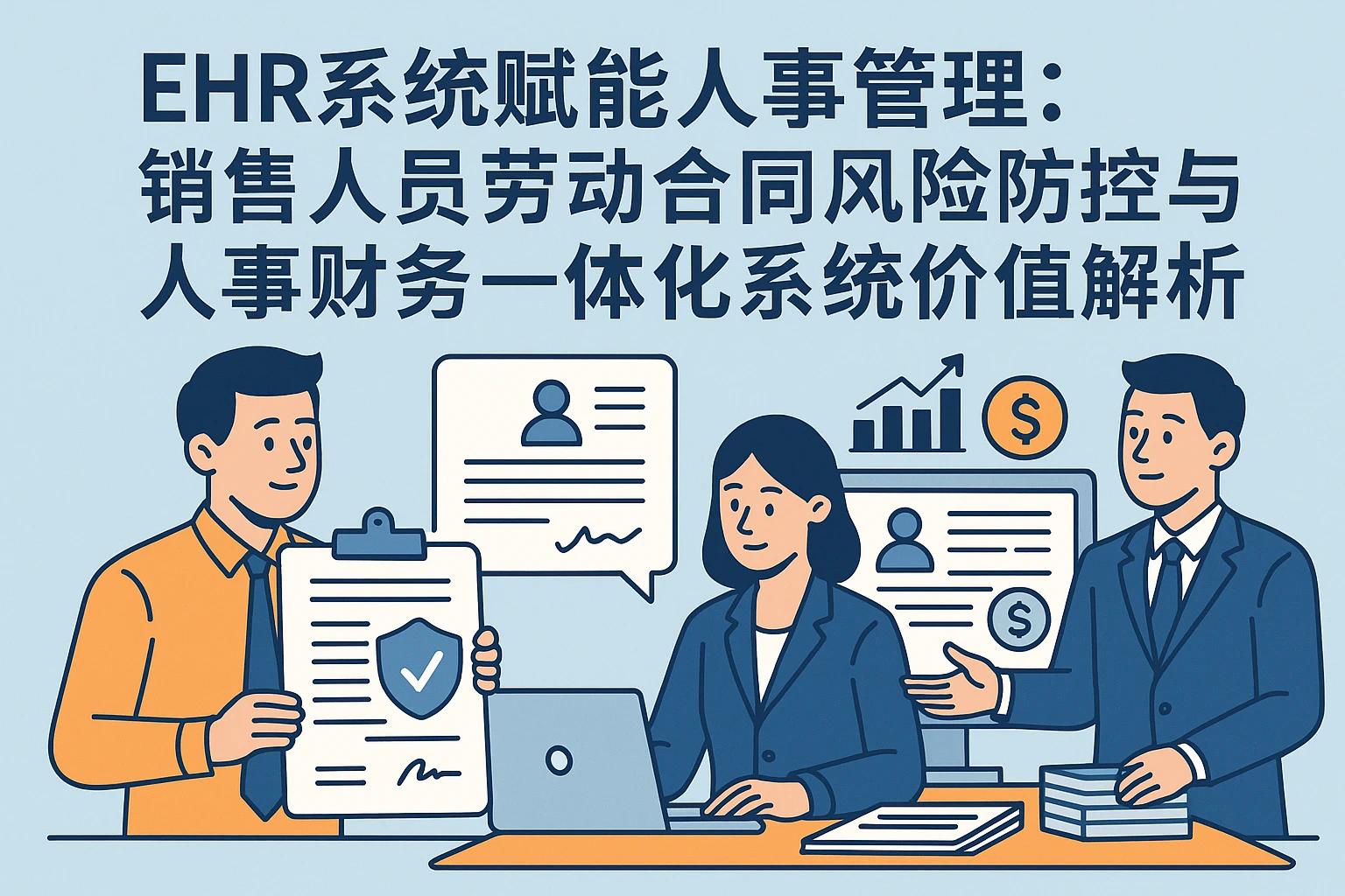 EHR系统赋能人事管理：销售人员劳动合同风险防控与人事财务一体化系统价值解析